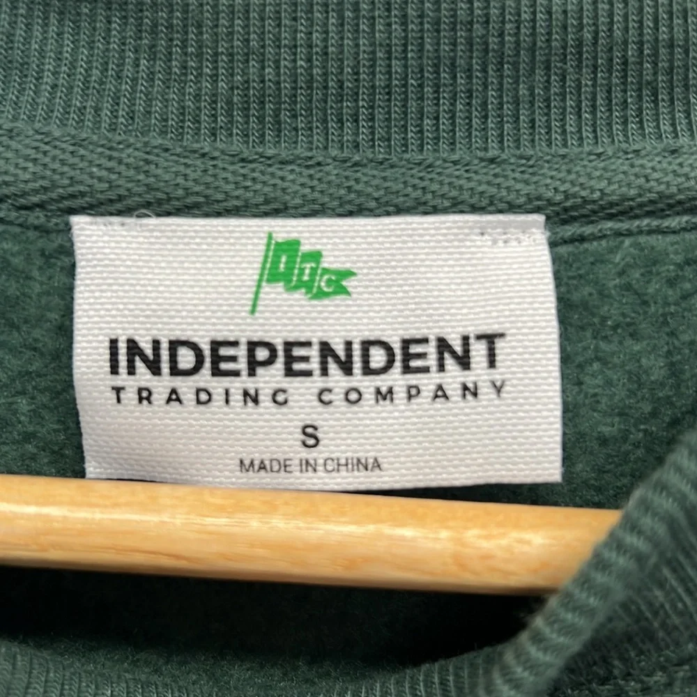 Old Camp Whiskey Reverse Weave Sweat Shirt Hunter Green Independent Trading Sz S - Picture 2 of 7